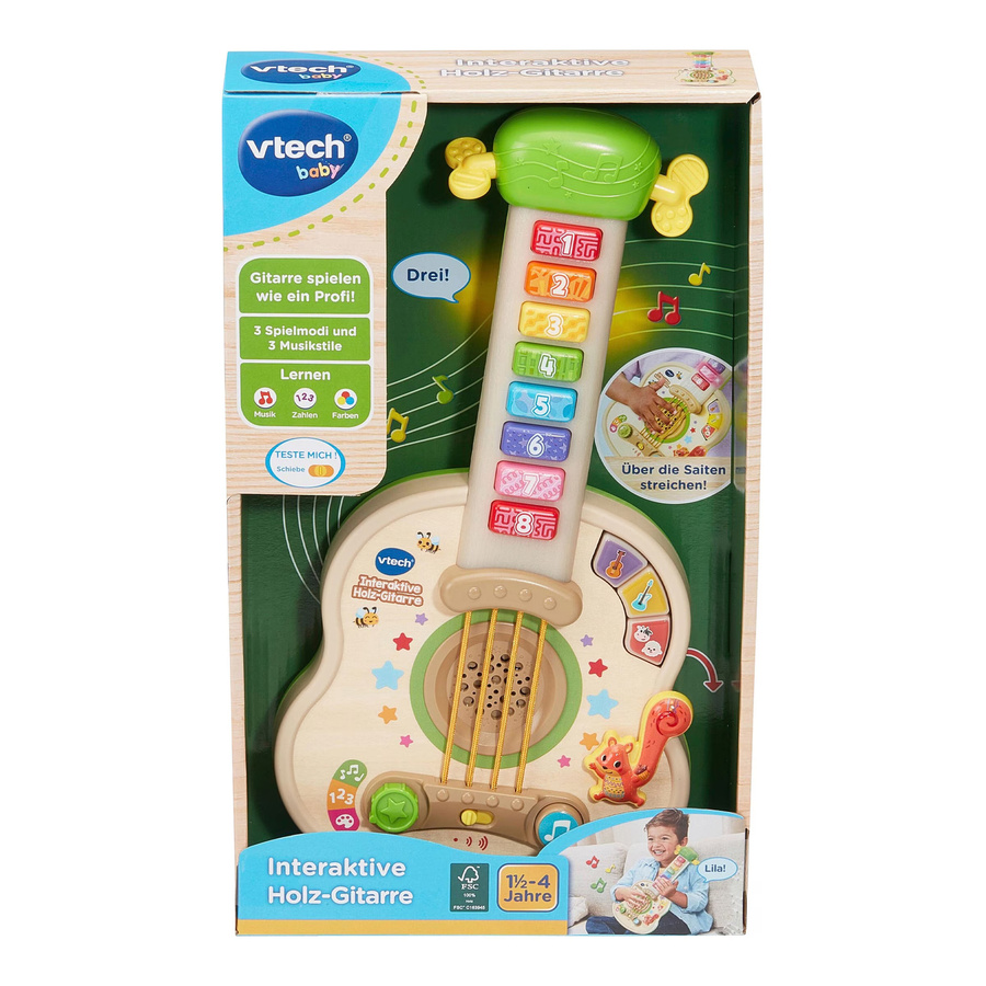 VTech Baby Interaktive Holz-Gitarre, Musik, ab 1,5 Jahre - Bild 2