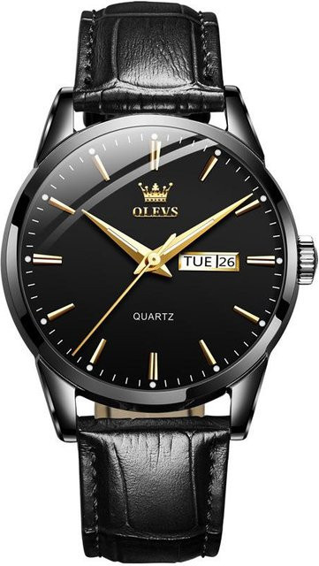 OLEVS Armbanduhr, Quarzuhr, schwarz, Damen - Bild 1