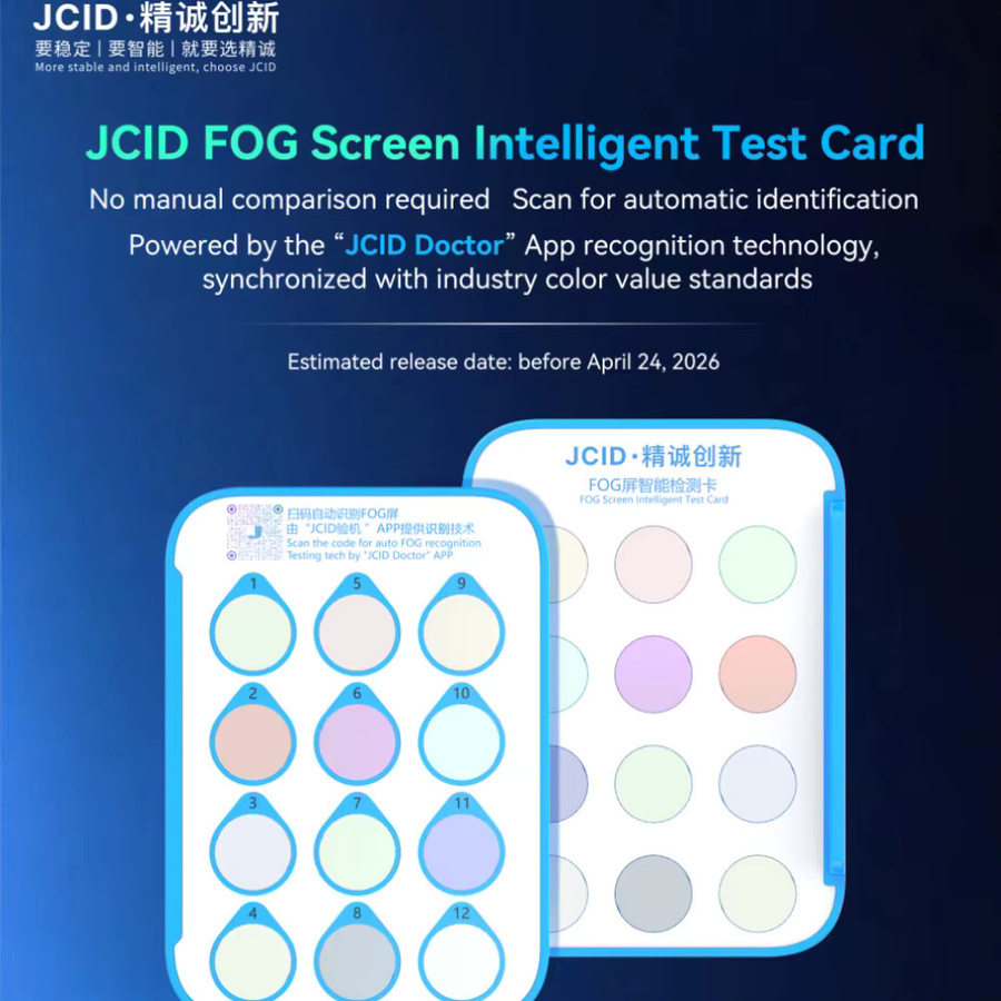 JCID FOG Screen Intelligente Testkarte für automatische Mobiltelefon-Tests und Reparaturen, Multicolour - Bild 2
