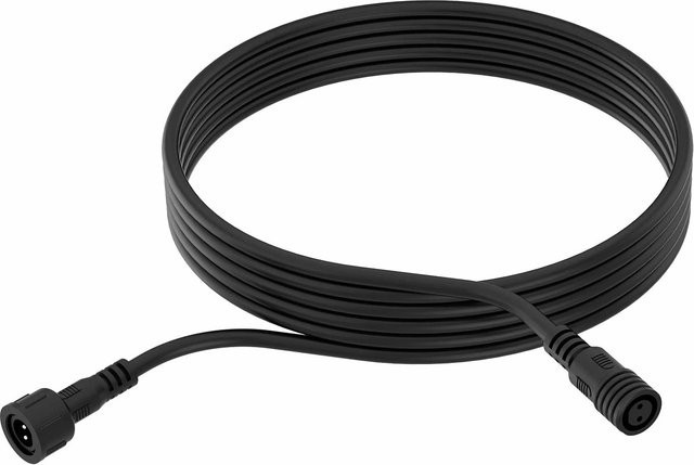 Philips Outdoor-Verlängerungskabel für Garten und Außenbereich, 24 V Niedervolt, IP65, Schwarz, Länge: 5 m - Bild 1