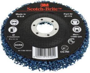 3M Grobreinigungsscheibe CG-RD mit SiC für Winkelschleifer, Blau, Durchmesser: 115 mm - Bild 1
