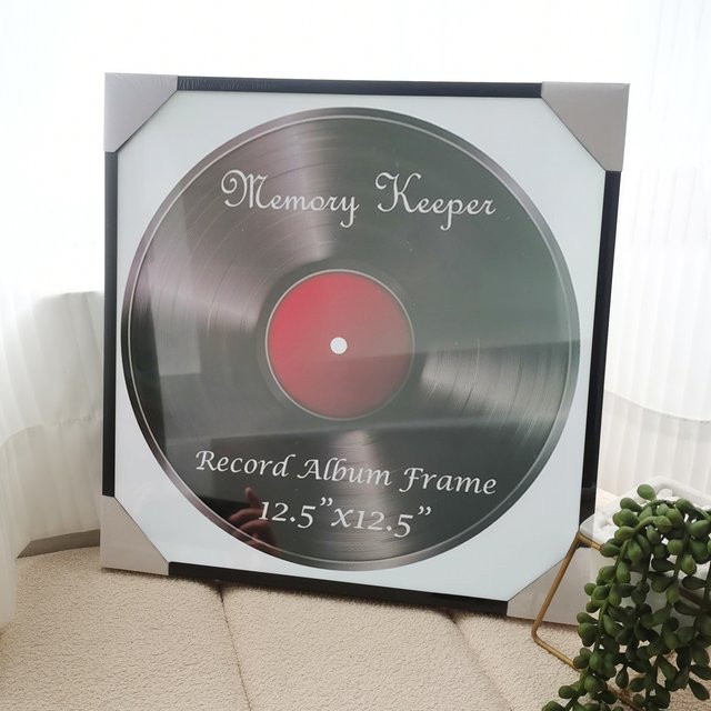 VCC Metall-Fotorahmen für LP-Schallplatten in Schwarz, Wandmontage, B/H: 31,75 x 31,75 cm - Bild 1
