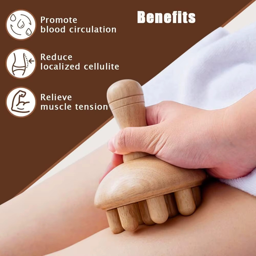 BOTQTOW Lymphmassagegerät aus Holz, Unisex - Bild 5