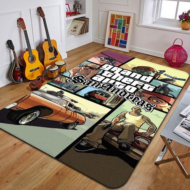 Grand Theft Auto Druckteppich Multicolor B/B: 70 x 100 cm - Bild 1