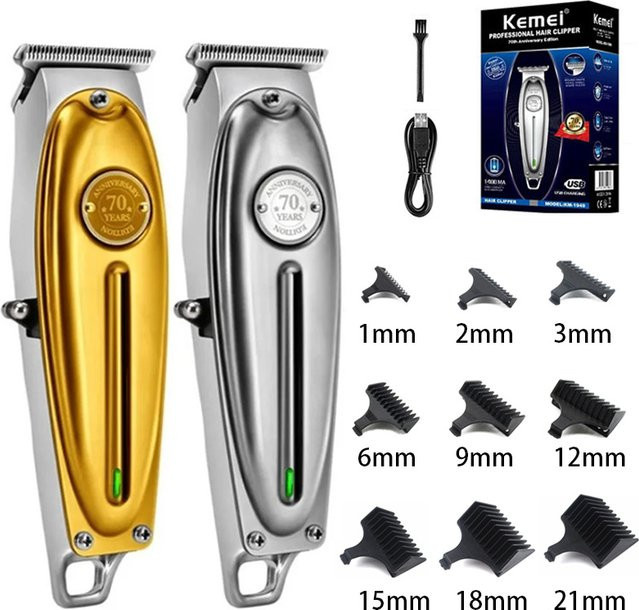 Kemei Haartrimmer für Herren, Gold, kabellos - Bild 1