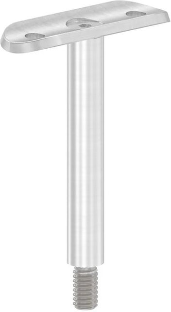 FeNau Handlaufstütze aus Edelstahl V2A in Silber, geschliffen Korn 240, Stift Ø 12 mm für Rohr Ø 42,4 mm, Höhe: 78 mm - Bild 1