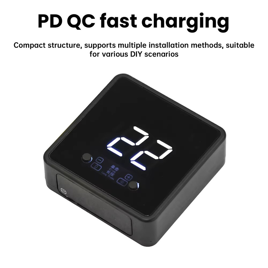 Aideepen 4Pin PWM Lüfter Geschwindigkeit Controller mit Digital Display und Fernbedienung für DIY PC Kühlung, Schwarz - Bild 4