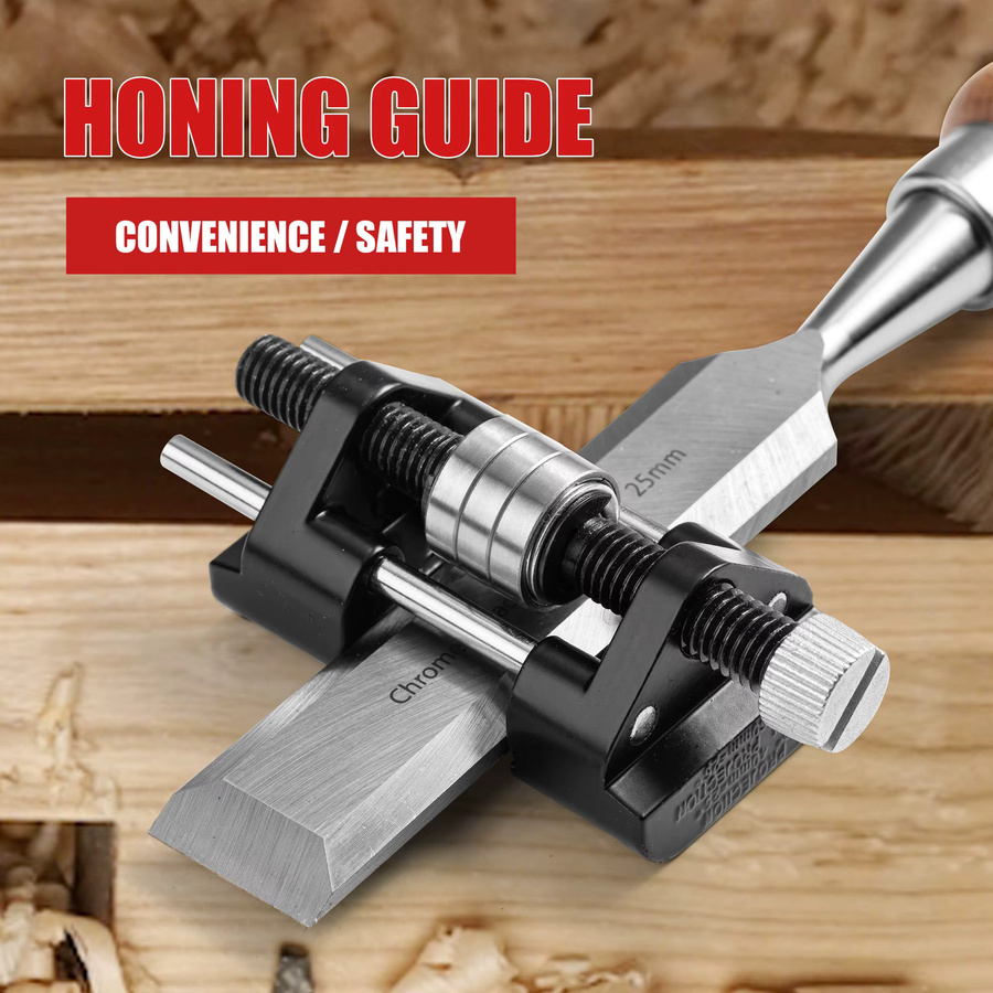 EZARC Honen-Winkelführungsschärfer für Holzmeißel 1/4-2 Zoll und Hobelmesser 1-3/8-3-1/8 Zoll Universelle verstellbare Schärfführungsvorrichtung - Bild 2