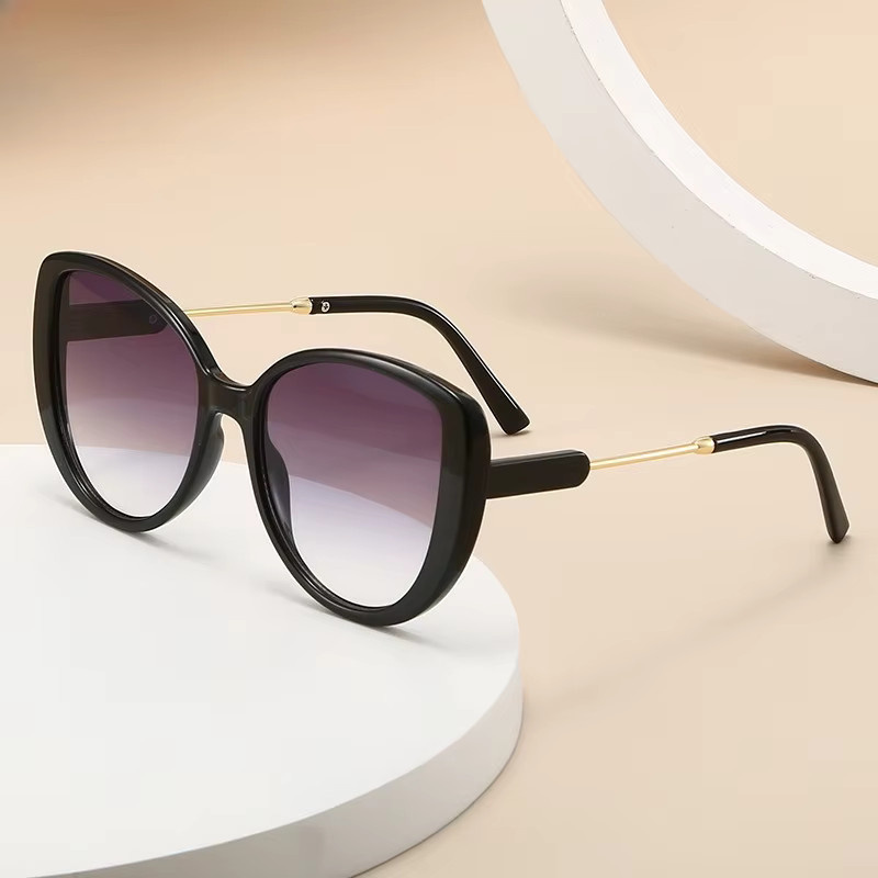 SEAMERGO Cat-Eye Sonnenbrille, Damen, Vollrand, Schwarz - Bild 2