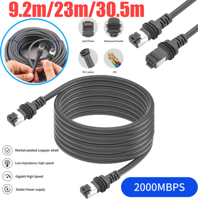 Wasserdichtes Ethernet-Kabel für Starlink Gen 3 Standard V3 Internetkabel mit 2000 Mbit/s - Bild 1