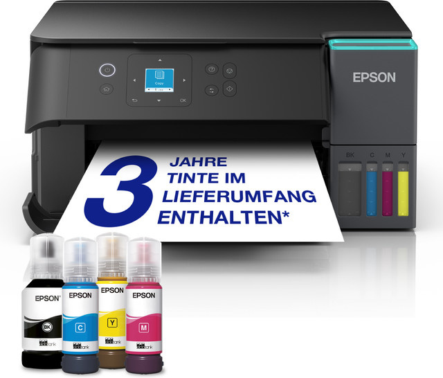 Epson EcoTank ET-2951 Multifunktionsdrucker in Schwarz mit Druck-, Scan- und Kopierfunktion - Bild 1