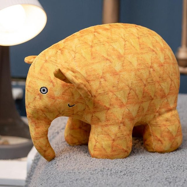 Emma Elmer der Elefant Figur Plüschtier Anhänger, 10cm, ab 14 Jahren - Bild 1