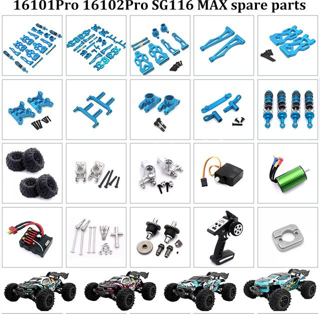 BIBAO RC Auto 1:16, Blau, Metall, Zubehör - Bild 1