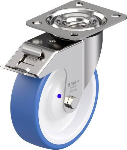 Blickle LEX-POTHS 125XKA-FI Edelstahl-Lenkrolle mit Rad-Durchmesser 125 mm und einer Tragfähigkeit von 150 kg - Bild 1