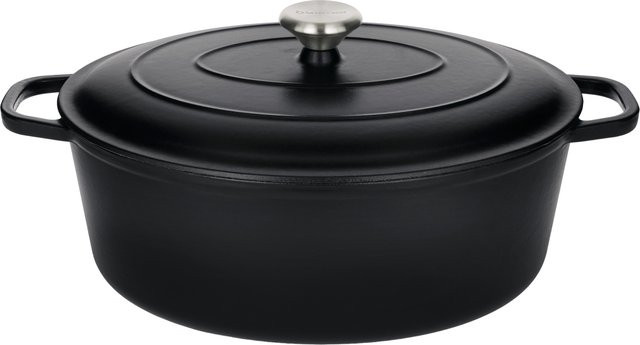 SILVERCREST Premium-Gusseisenbräter aus emailliertem Gusseisen, Schwarz, 7,1 l - Bild 1