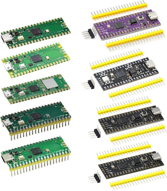 Raspberry Pi Pico Mikrocontroller Board mit RP2040 Dual-Core ARM Cortex-M0+ Prozessor und 264KB RAM - Bild 1