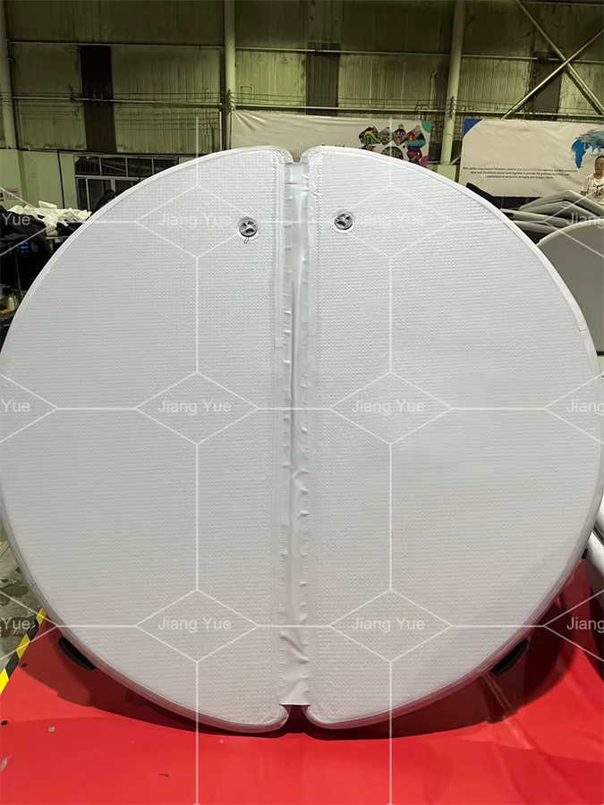Runde Poolabdeckung für Stock-Tank-Pools, weiße Plane, Durchmesser: 240 cm - Bild 3
