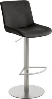 Mayer Sitzmöbel Barhocker 1387 aus Kunstleder in Grau, höhenverstellbar, Breite: 41 cm - Bild 1