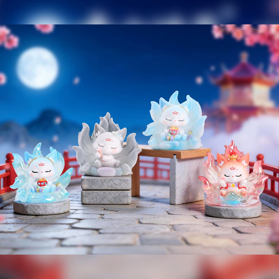 52TOYS Neun-Schwänziger Fuchs Mini Blind Box, Schlüsselanhänger - Bild 1