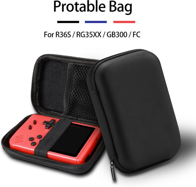 Tragbare Aufbewahrungstasche von TECTINTER für R36S, RG35XX und GB300 Retro Mini Game Player in Schwarz - Bild 1