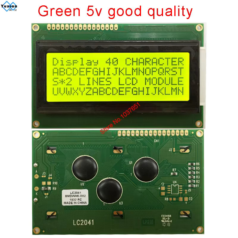 Yuxian LCD-Modul 20x4 2004 OLED-Display in Blau, 3,3V oder 5V, LC2041 - Bild 2