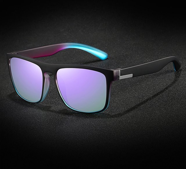 WSZ Sonnenbrille, quadratisch, Vollrand, Kunststoff, lila, Unisex - Bild 1