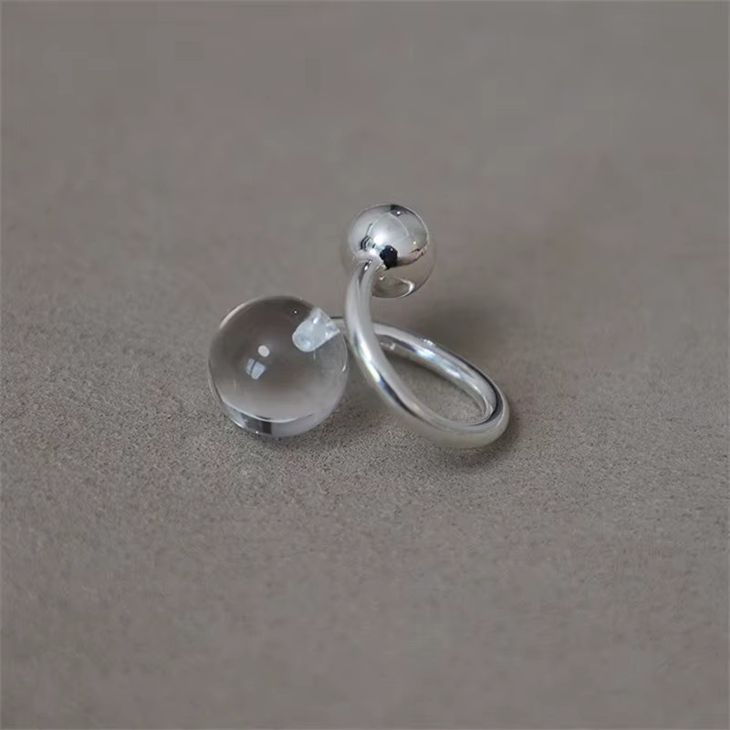 XIYANIKE Ring, weiße Kristallperlen, verstellbar, Damen - Bild 3