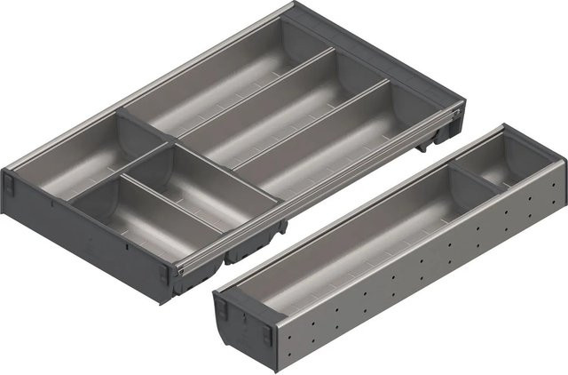 Blum Orga-Line Besteckeinsatz Schalen-Set Grau für Korpusbreite 601-699 mm, Nennlänge 500 mm, B/T/H: 60 x 38 x 75 cm - Bild 1