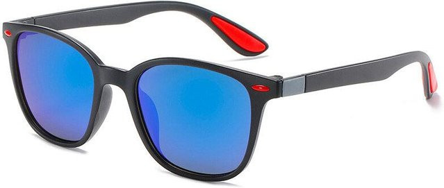 Sonnenbrille Unisex, Rund, Vollrand, Schwarz - Bild 1