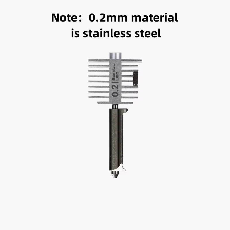 Bambu Lab Original Hotend-Kit für A1 und A1 Mini mit gehärteter Stahldüse in 0,2 mm, 0,4 mm, 0,6 mm und 0,8 mm für FDM 3D-Drucker - Bild 2