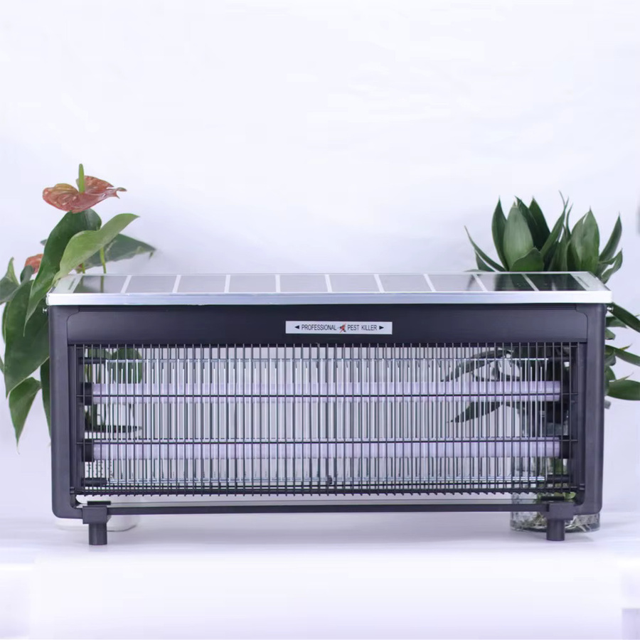 JOYINLED Solar-Mückenfalle für den Außenbereich mit UV-Licht und elektrischer Schockfunktion, wasserdicht, Farbe: Schwarz - Bild 5