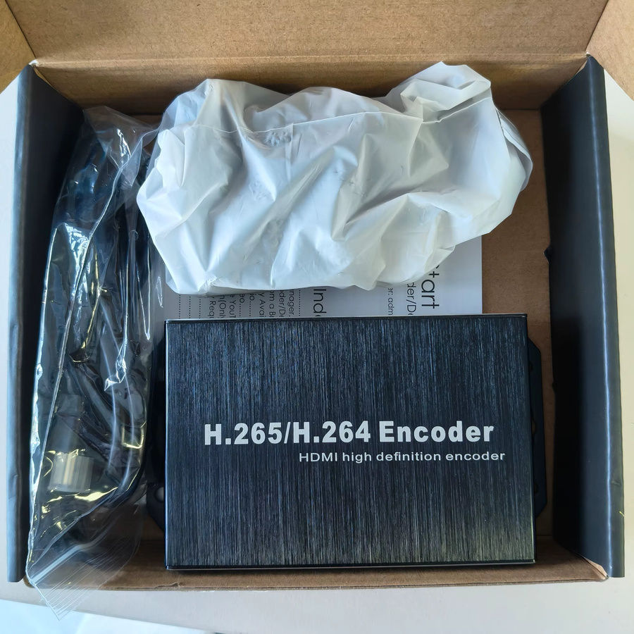 Tuoying HD-zu-IP-Encoder mit H.265 H.264 HEVC für IPTV und NVR-Aufnahme, Satellite Receiver in Schwarz oder Weiß - Bild 6