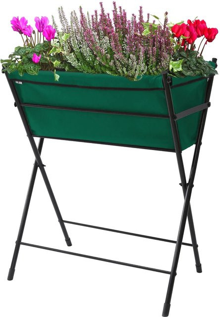VegTrug Hochbeet Poppy Go in Dunkelgrün aus Stahl, B/T/H: 65 x 40 x 79 cm - Bild 1