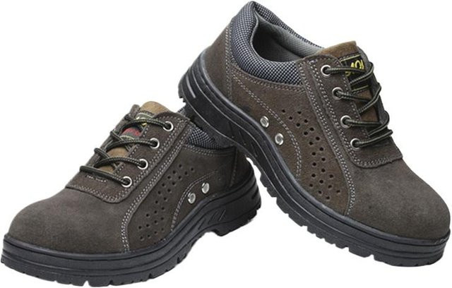 Avant-garde Arbeitsschutzschuhe aus Leder mit Stahlkappe in Schwarz, Größe 46 - Bild 1