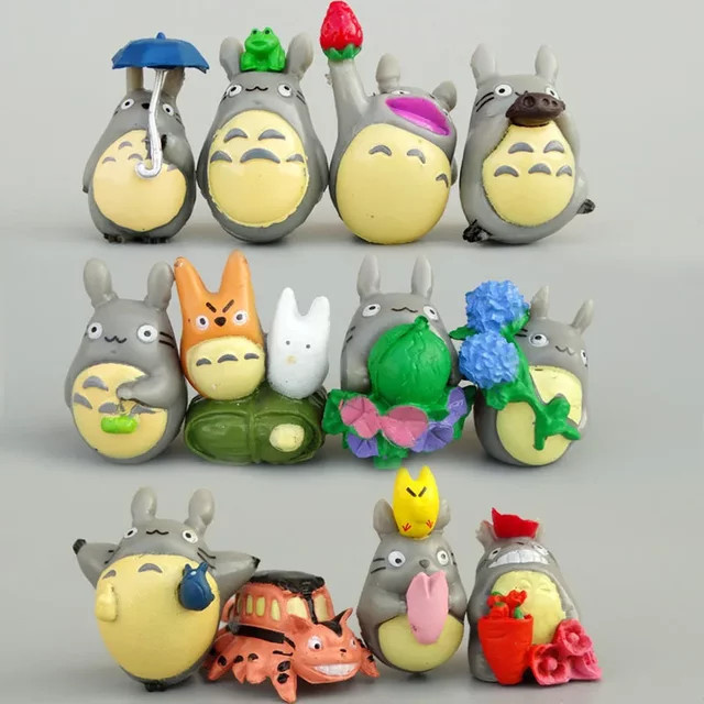 Bandai Studio Ghibli Totoro-Figuren, Mini-Statuen, 12-teiliges Set - Bild 1