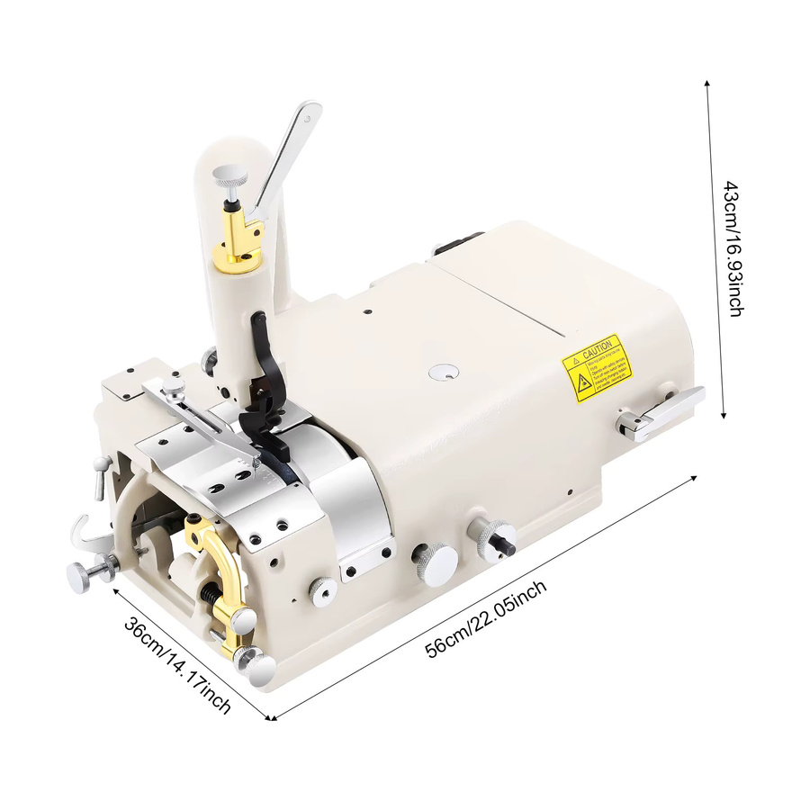 Bymaocar Elektrische Leder-Schärfmaschine aus Gusseisen in Weiß, 40mm Lederkanten-Dünnmesser für DIY-Projekte mit Filz, Kunststoff und Gummi - Bild 4