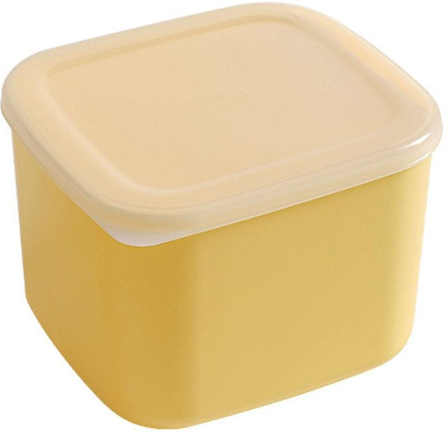 CosyHome Käsescheiben-Behälter aus Kunststoff, luftdichte Aufbewahrungsbox mit Deckel, Beige - Bild 1