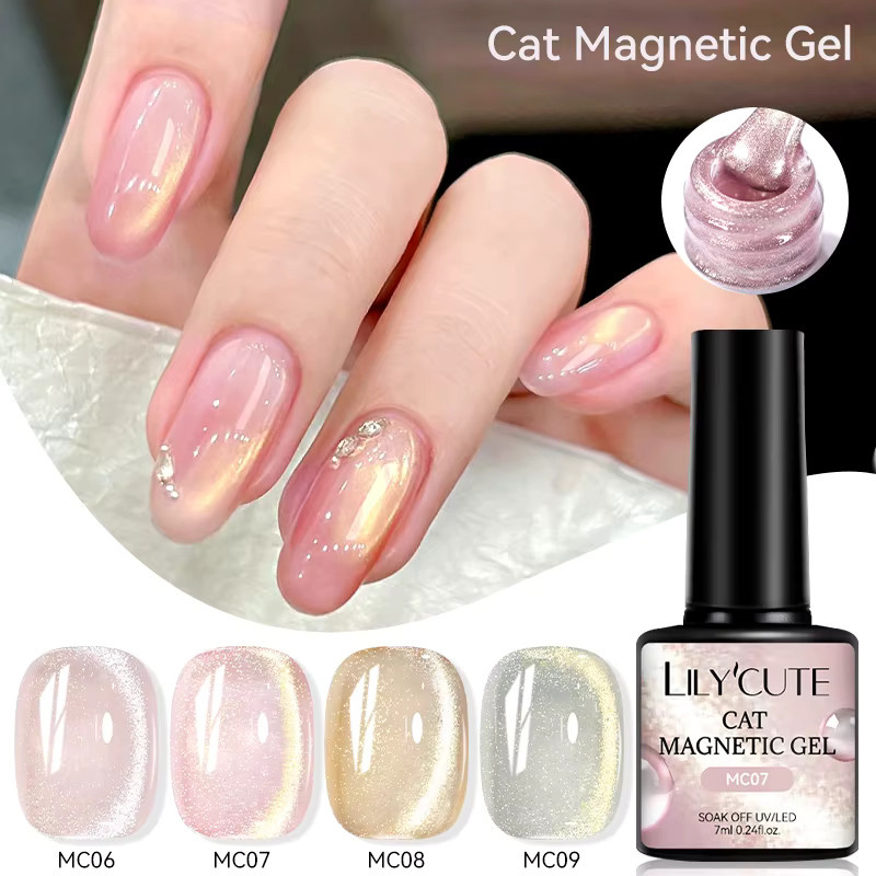LILYCUTE Magnet-Nagellack, Rosa, 7 ml - Bild 2