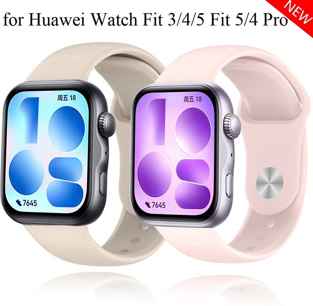 Huawei Uhrenarmband Silikon, Schwarz, Unisex - Bild 1