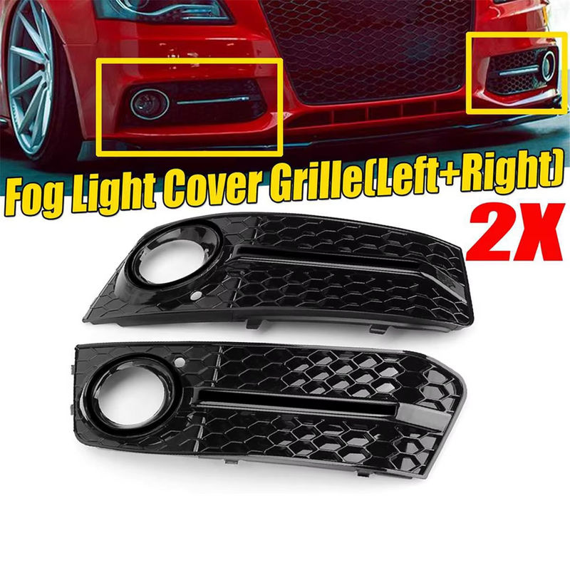 Schwarze Mesh Grille Abdeckung für Audi A4 B8 2009-2011 als Nebelscheinwerfer Waben Kühlergrill Abdeckung - Bild 4