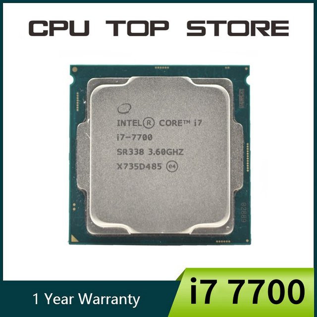 Intel Core i7 7700 Prozessor LGA 1151 mit 3,6 GHz Quad-Core und 8 MB Cache in Silber - Bild 1