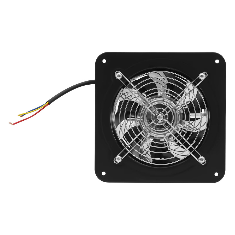 Bymaocar Axial-Industrieventilator aus Metall in Schwarz, 40 W, 150 mm Durchmesser, 2800 U/min, Wandventilator für Lufteinlass und Luftabzug an Wand und Fenster - Bild 2
