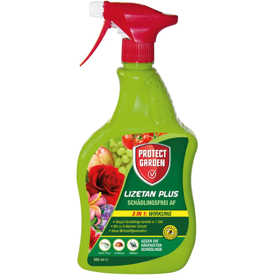 Protect Garden Lizetan Plus Schädlingsfrei AF zur Bekämpfung von Blattläusen und Schildläusen bei Zierpflanzen und Gemüse, 800 ml - Bild 2