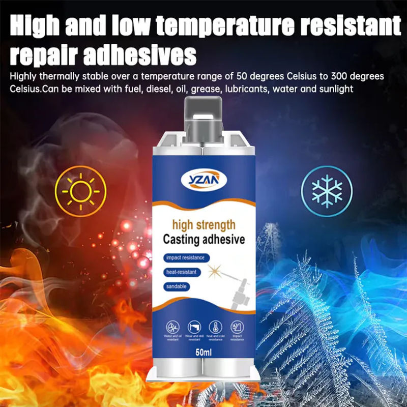 LOOLIFL Magic Plastic Kaltkleber 50 ml, extra starker Metallreparaturkleber und Dichtungsmittel, hitzebeständig für hohe Temperaturen, inklusive Mischwerkzeug - Bild 5