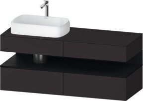 Duravit Waschtischunterschrank Qatego in Grau, B/T/H: 140 x 55 x 60 cm - Bild 1