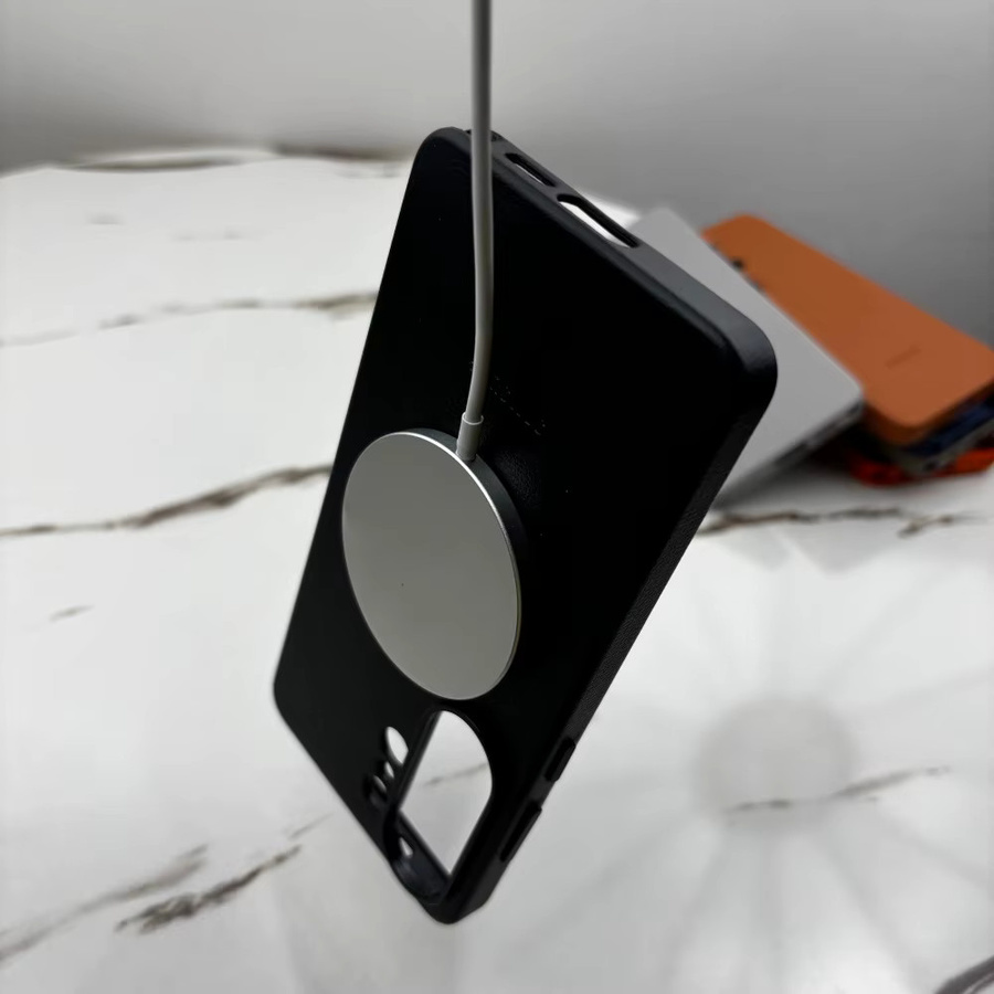 Samsung Galaxy S26 Ultra S26 Plus Leder-Magnet-Handyhülle in Braun mit ultradünner weicher Rückseite - Bild 3
