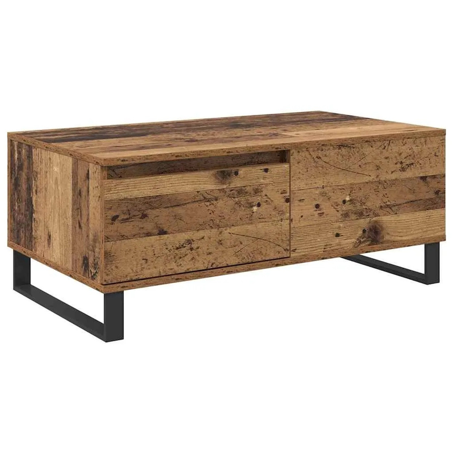 vidaXL Couchtisch mit Schubladen aus Holzwerkstoff in Eiche Optik, Braun, B/T/H: 88 x 60 x 50 cm, 50 x 36,5 x 50 cm - Bild 2