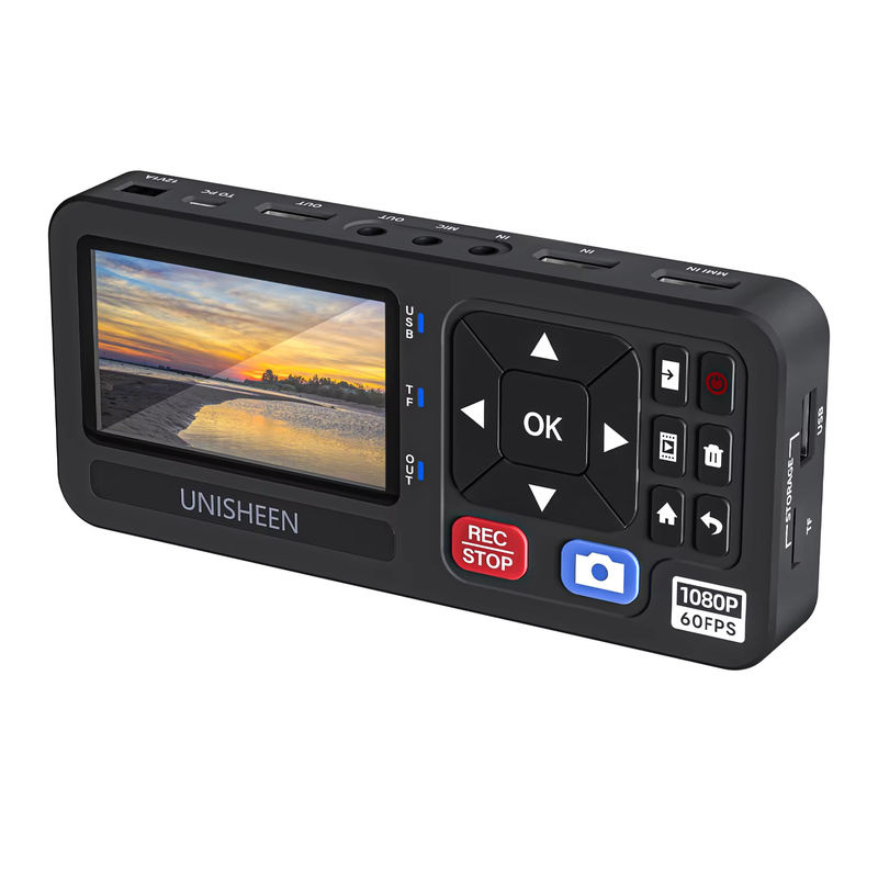 UNISHEEN HD Video Capture Box 1080P Full HD Video-Digital-Konverter mit 3-Zoll-Bildschirm und HDMI-Eingang in Schwarz - Bild 2