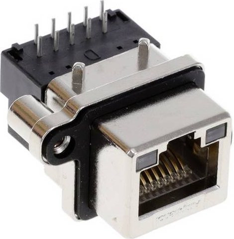 Amphenol MRJ53A001 Ethernet LAN Stecker in Silber - Bild 1