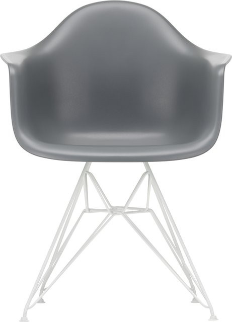 Vitra DAR Eames Plastic Armchair aus Kunststoff in Weiß, Schwarz oder Grau matt - Bild 1